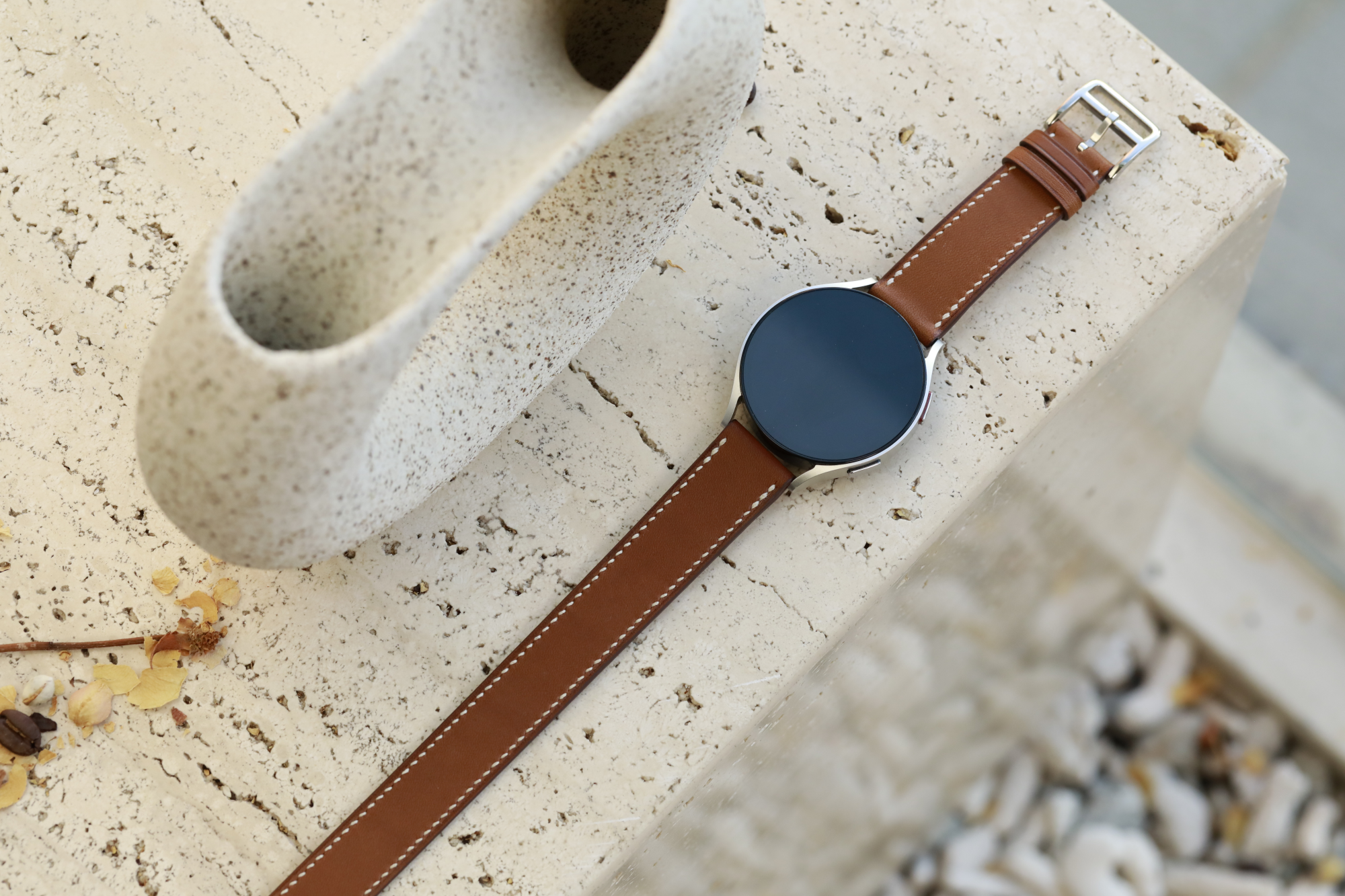 Galaxy Watch Strap : Barenia Leather : Gold brown : Double