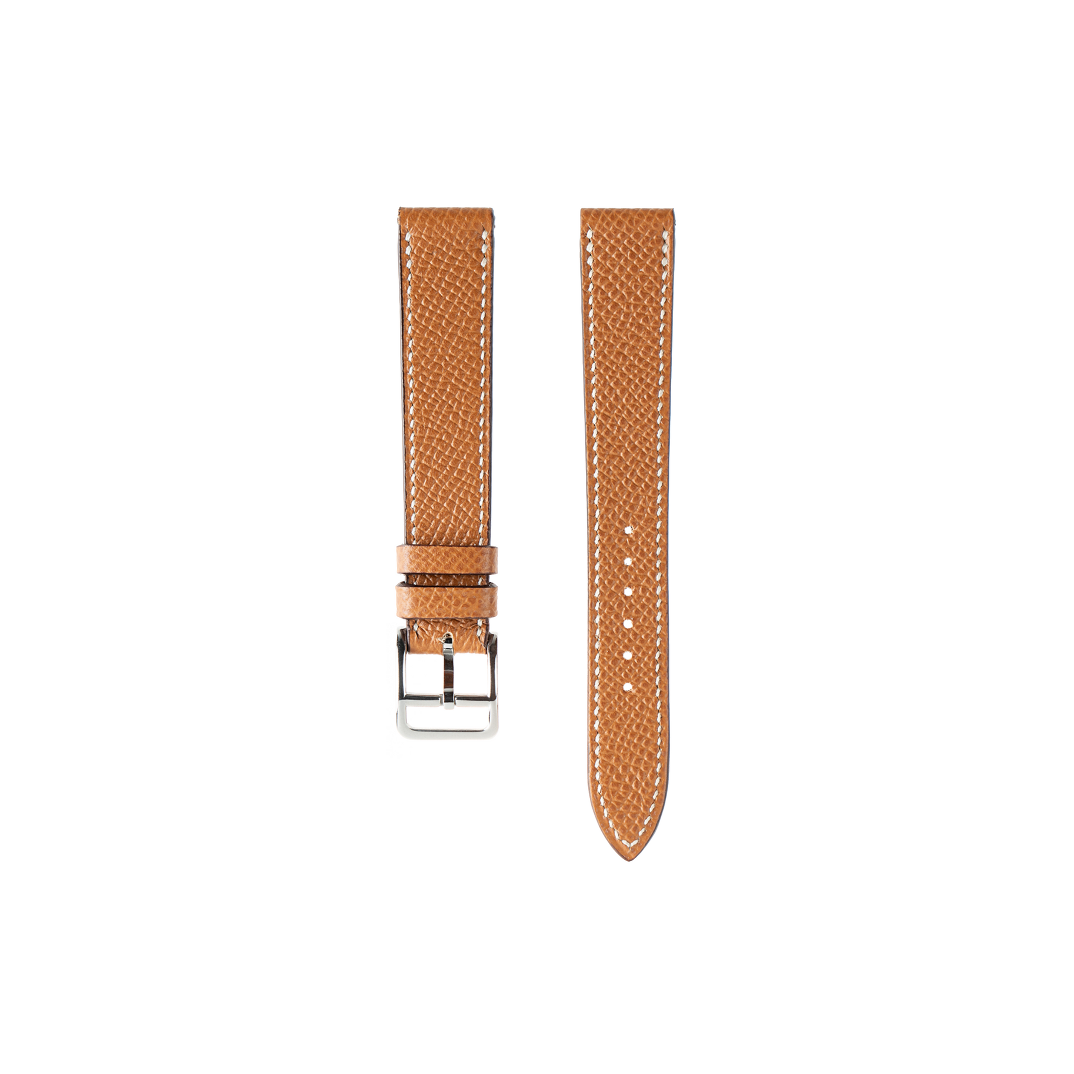 Hermes Watch Strap : Epsom Leather : Gold brown