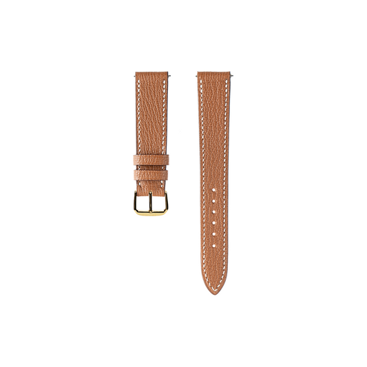 Cartier Tank Solo Strap : Goat Leather : Gold brown