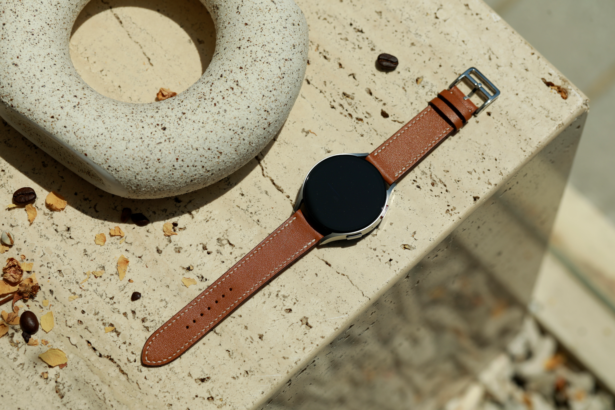 Galaxy Watch Strap : Swift Leather : Gold : Single