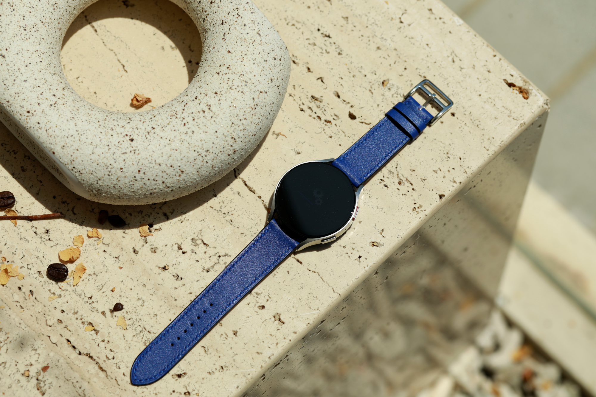 Galaxy Watch Strap : Swift Leather : Blue : Single