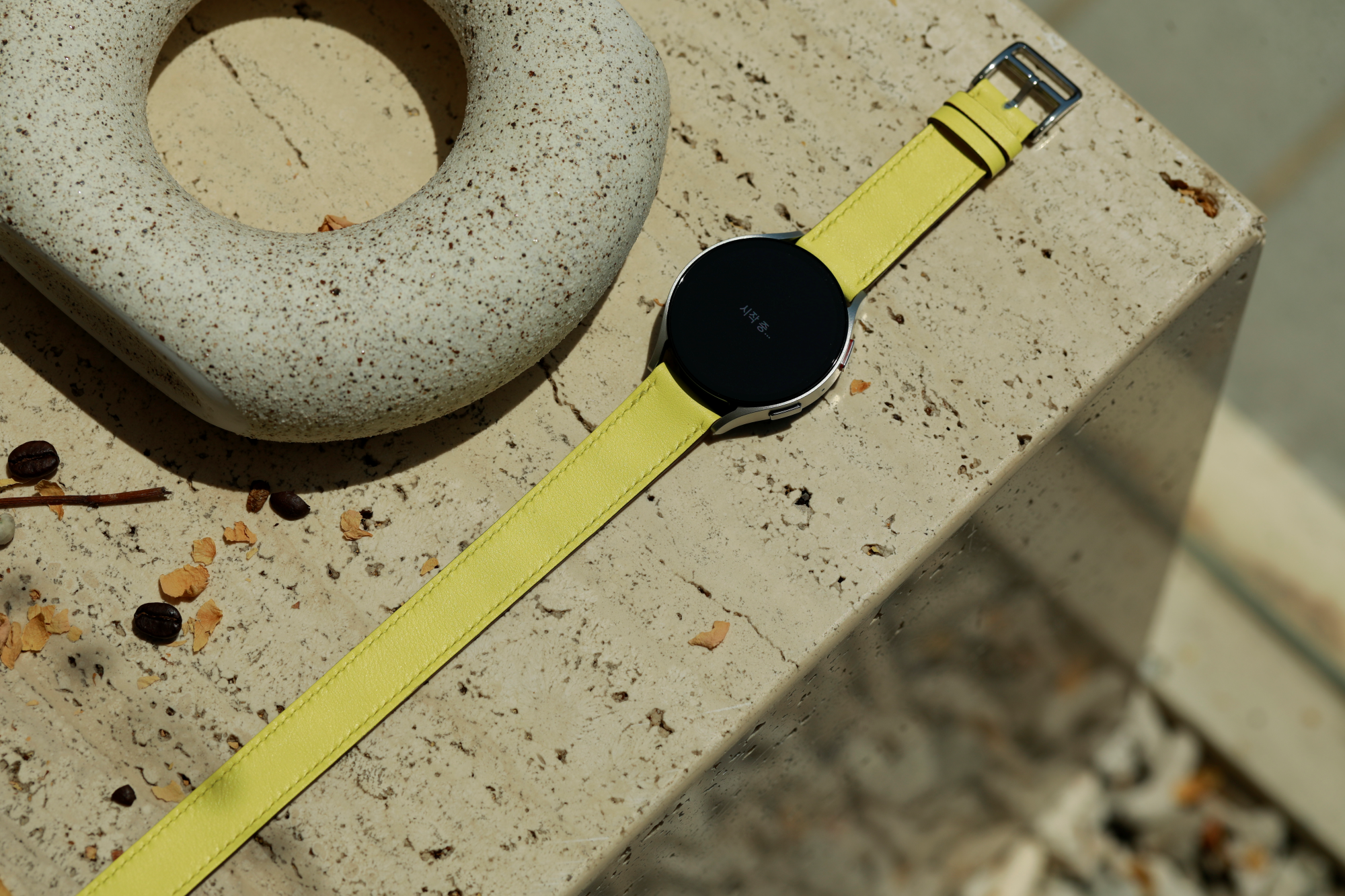 Galaxy Watch Strap : Swift Leather : Lime : Double