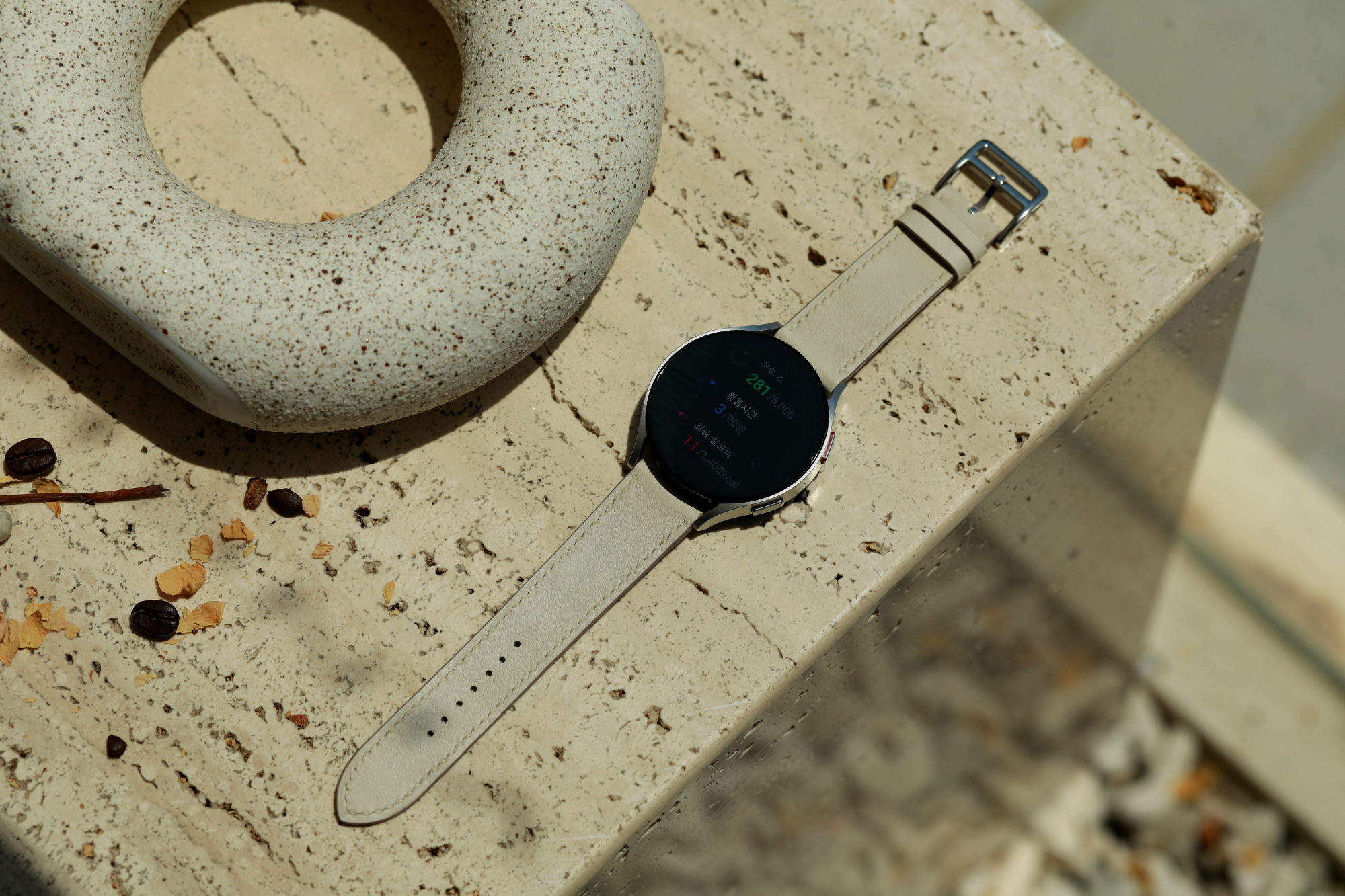 Galaxy Watch Strap : Swift Leather : Beton : Single