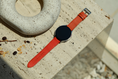 Load image into Gallery viewer, Galaxy Watch Strap : Goat Leather : Orange : Single
