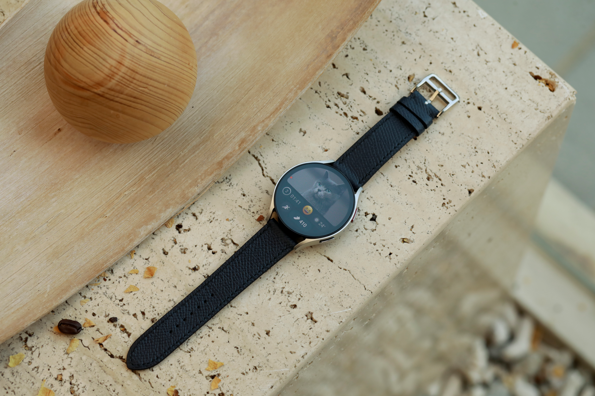 Galaxy Watch Strap : Epsom Leather : Indigo navy : Single