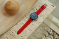 Load image into Gallery viewer, Galaxy Watch Strap : Epsom Leather : Red : Single
