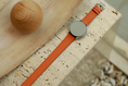 Load image into Gallery viewer, Galaxy Watch Strap : Epsom Leather : Orange : Double
