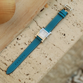 Load image into Gallery viewer, Hermes Watch Strap : Swift Leather : Blue jeans
