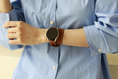 Load image into Gallery viewer, Galaxy Watch Strap : Barenia Leather : Gold brown : Double
