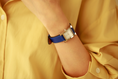 Load image into Gallery viewer, Hermes Watch Strap : Swift Leather : Blue
