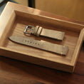 Load image into Gallery viewer, IWC Watch Strap : Suede Leather : Gray : Vintage
