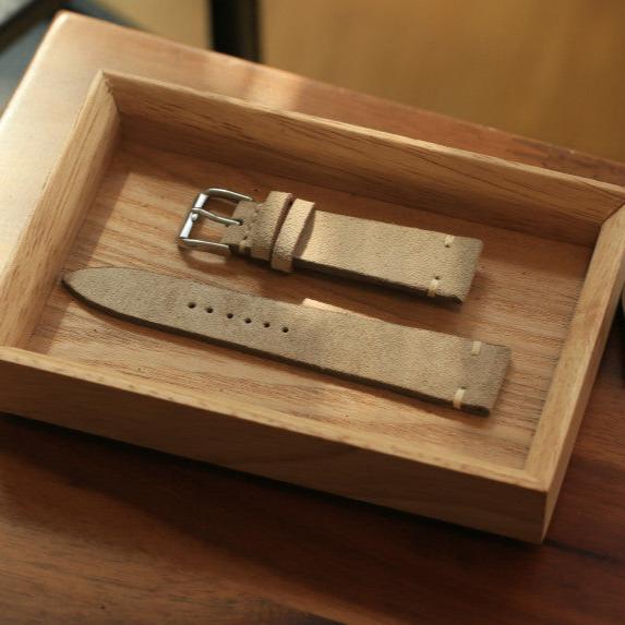 IWC Watch Strap : Suede Leather : Gray : Vintage
