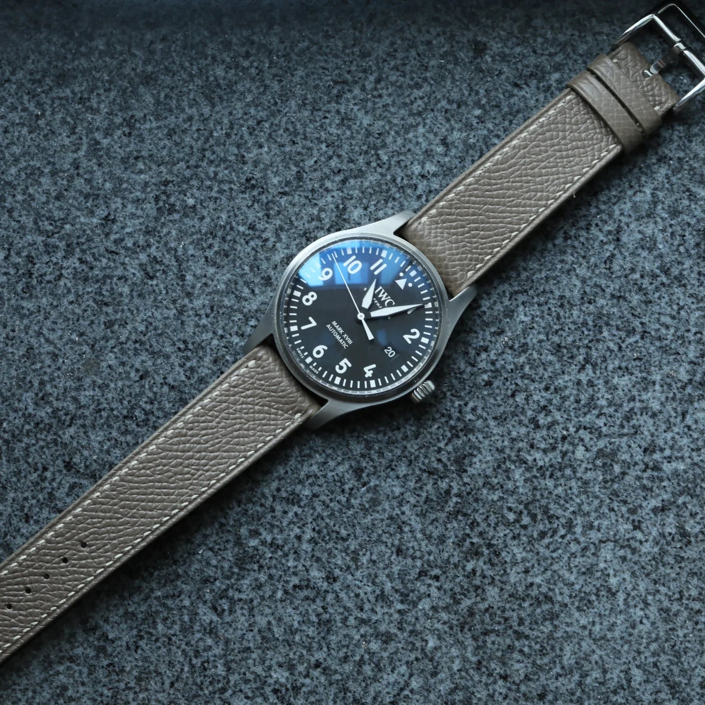 Regular watch  starp : Epsom Leather : Etoupe : 22-20 | 22-18 | 21-18 | 20-18