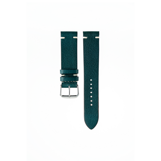 Grand Seiko Strap : Minerva Box Leather : Blue : Vintage