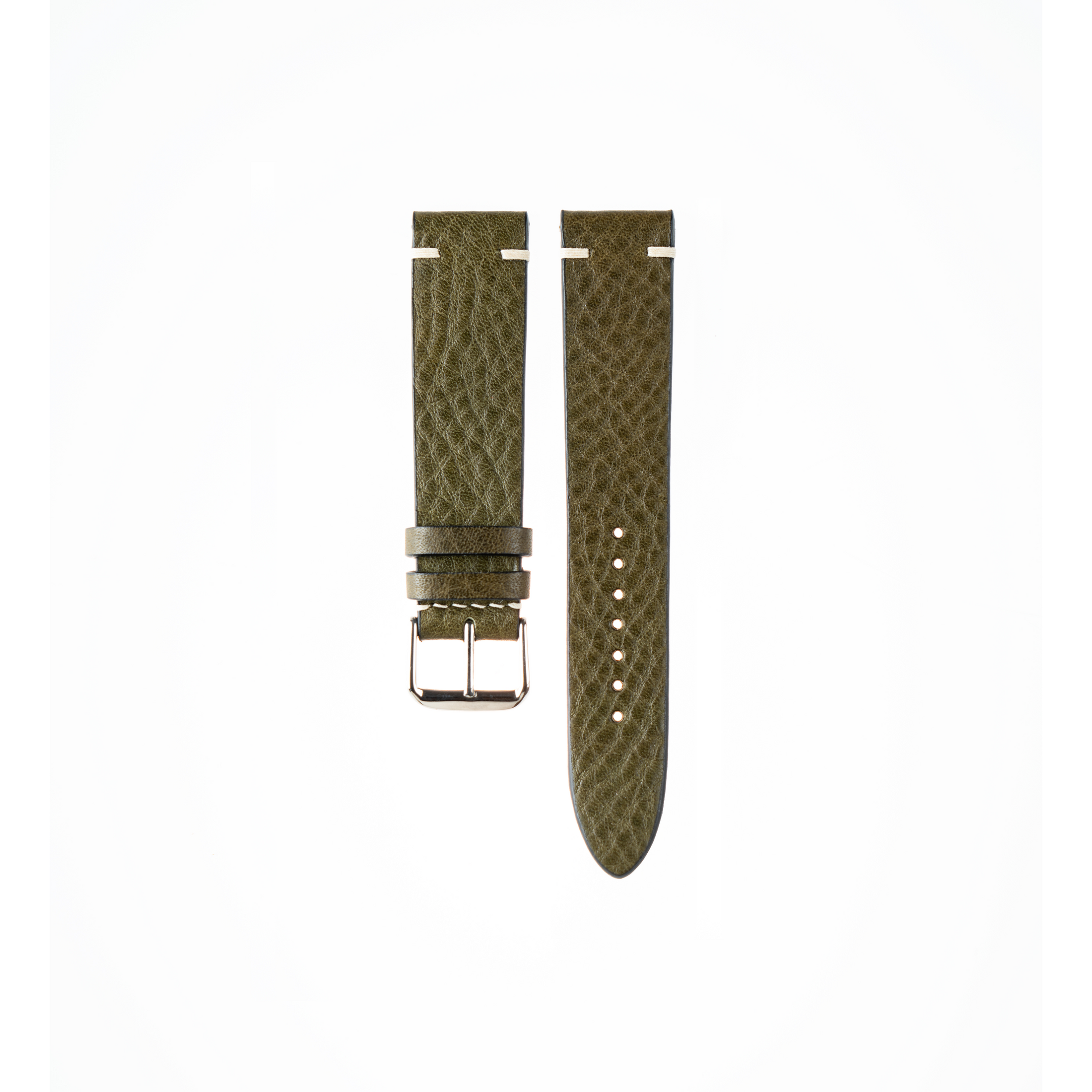 Tudor Watch Strap : Minerva Box Leather : Oliva Green : Vintage