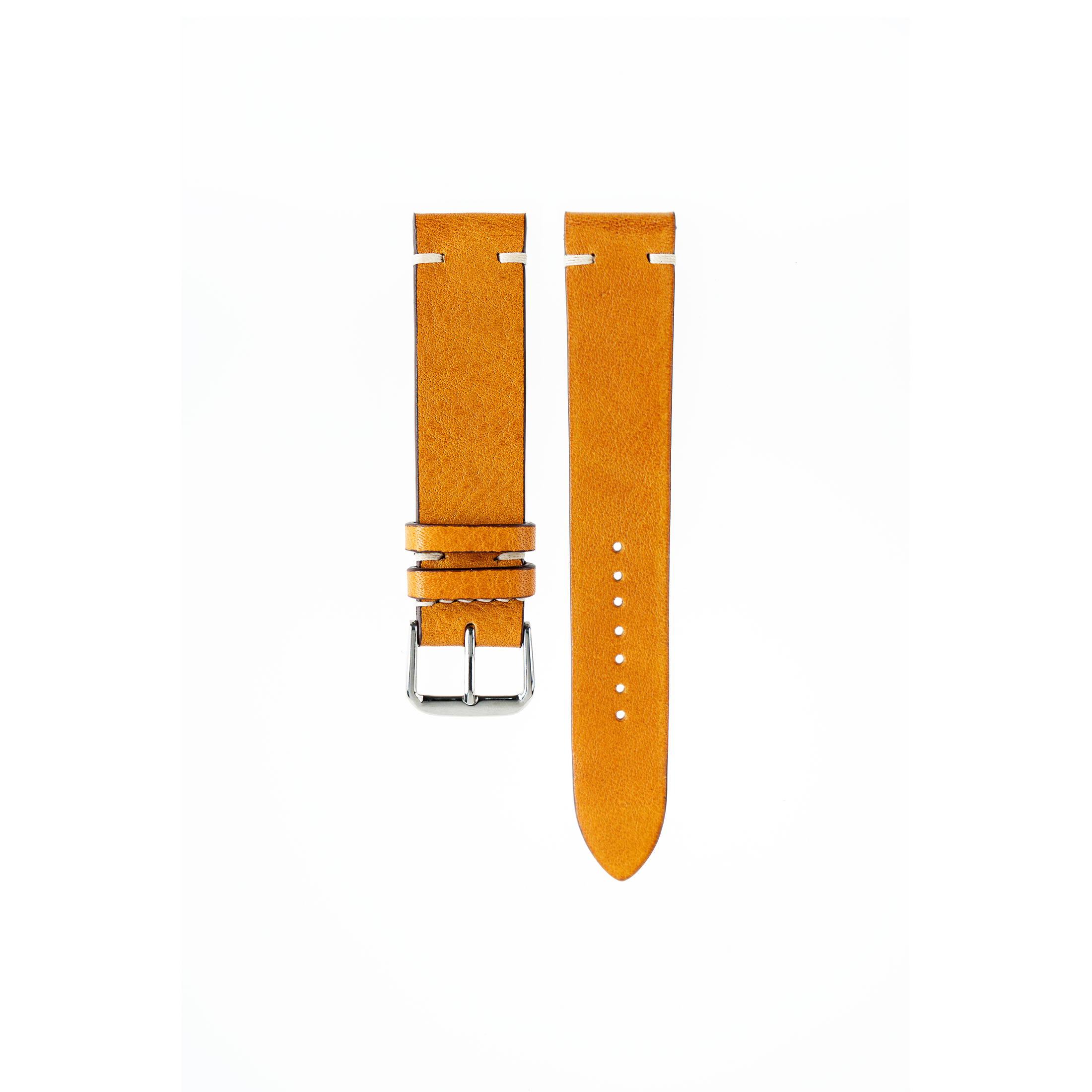 Tudor Watch Strap : Minerva Box Leather : Yellow : Vintage