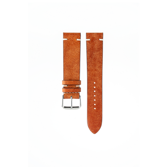 Omega watch Strap : Pueblo Leather : Cognac : Vintage