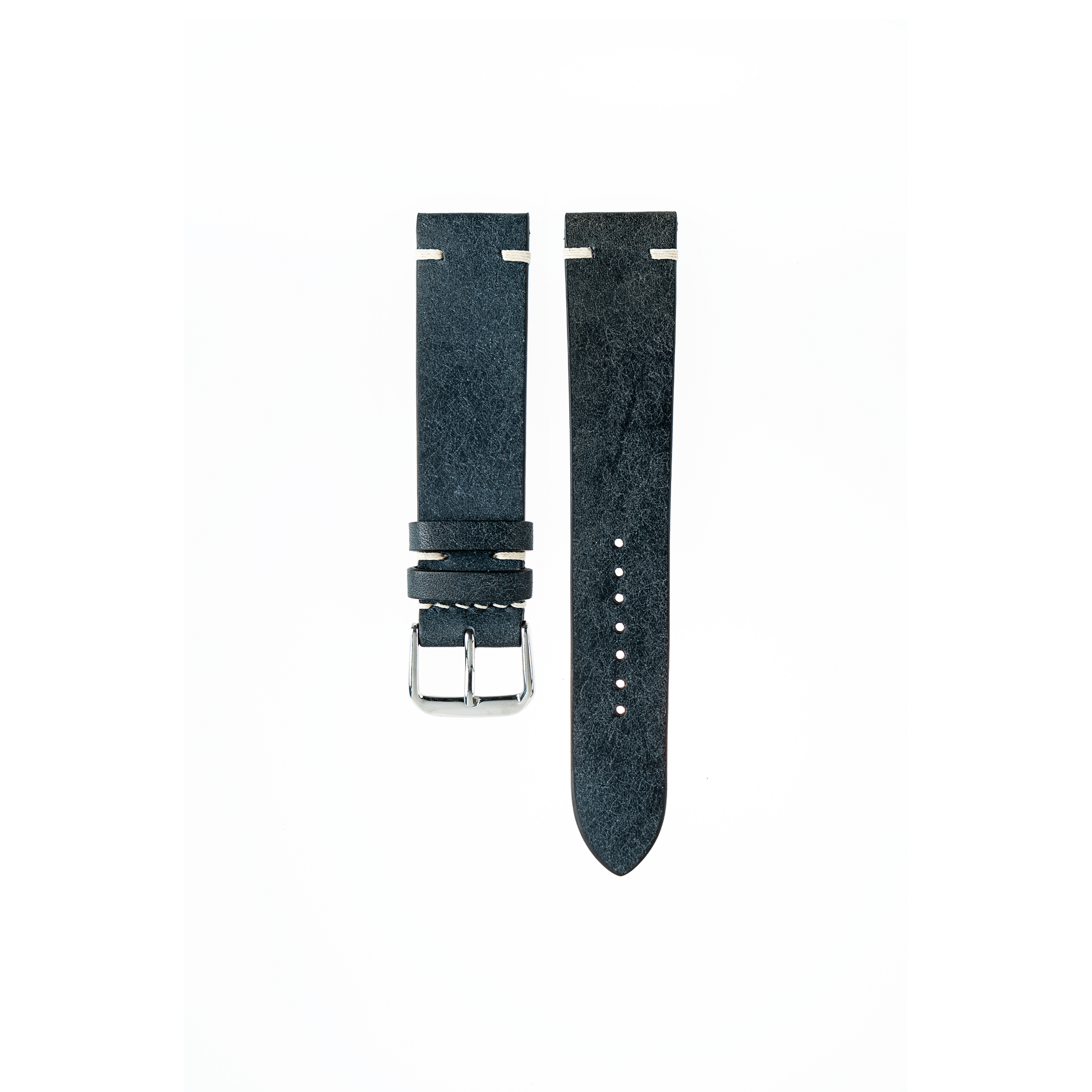 Omega watch Strap : Pueblo Leather : Navy : Vintage