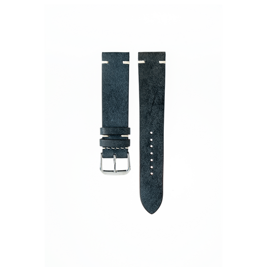 Omega watch Strap : Pueblo Leather : Navy : Vintage