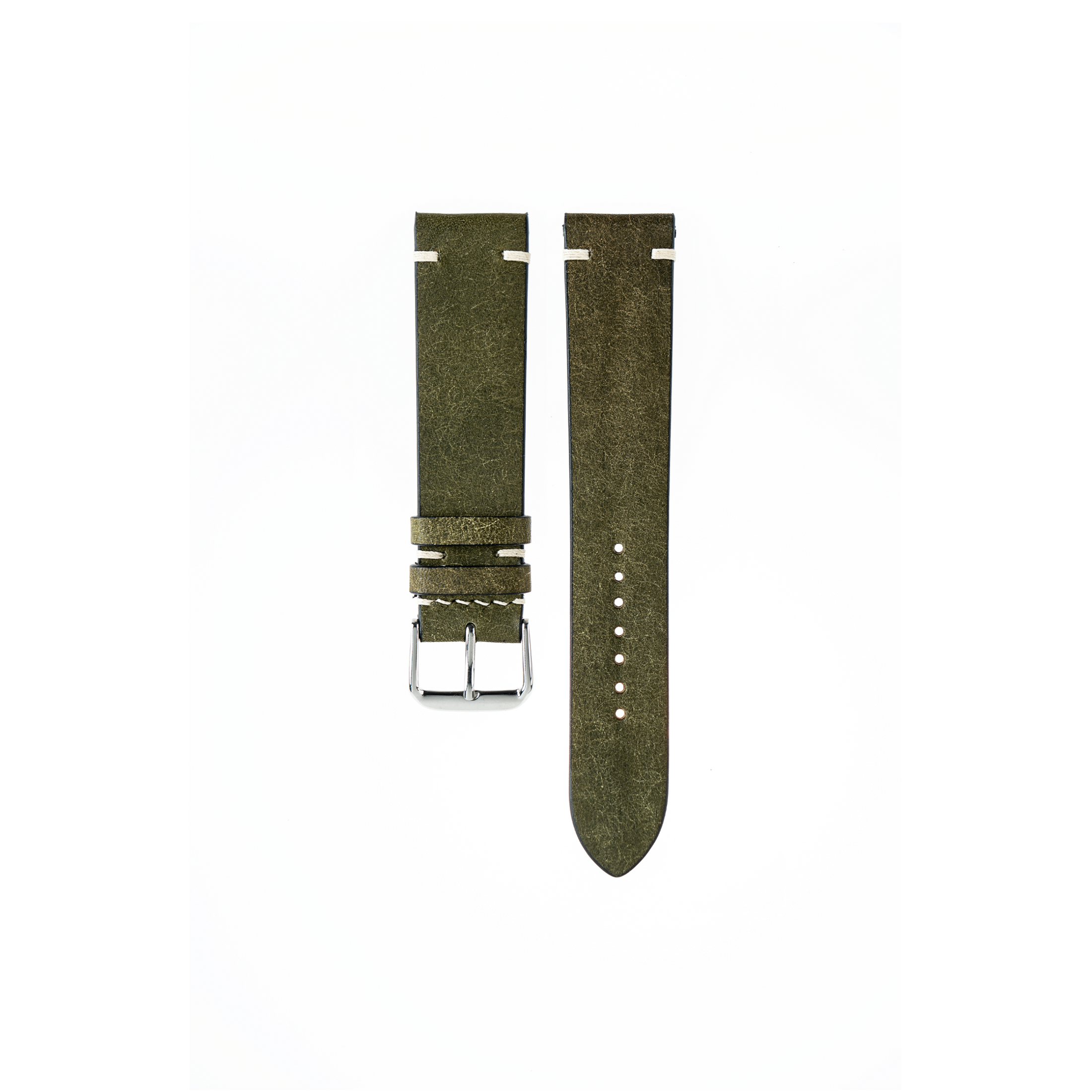 Regular watch : Pueblo Leather : Oliva Green : Vintage : 22-20 | 22-18 | 21-18 | 20-18