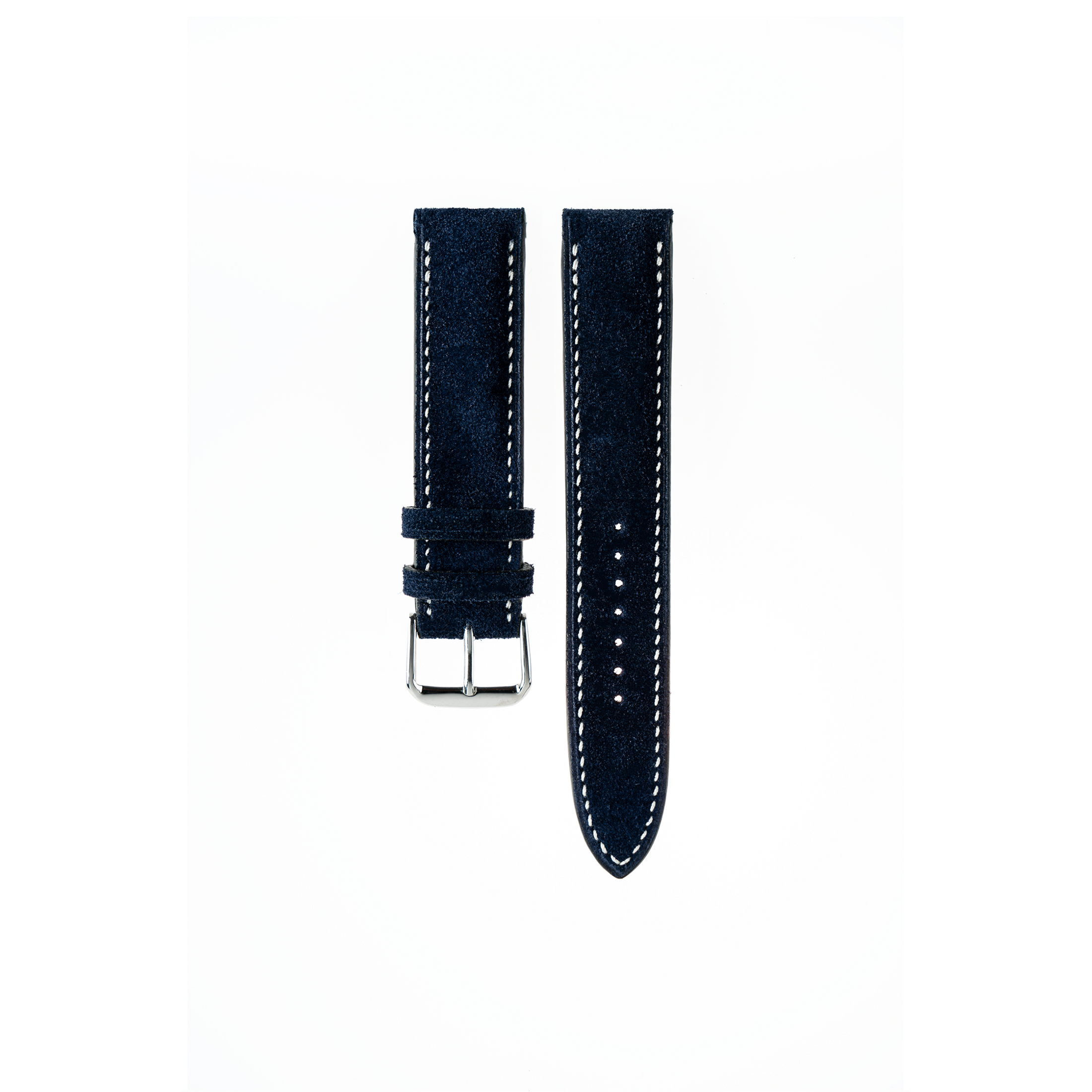 Grand Seiko Watch Strap : Suede Leather : Dark navy : Padded