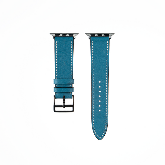 Apple Watch Strap : Swift Leather : Blue jeans : Single