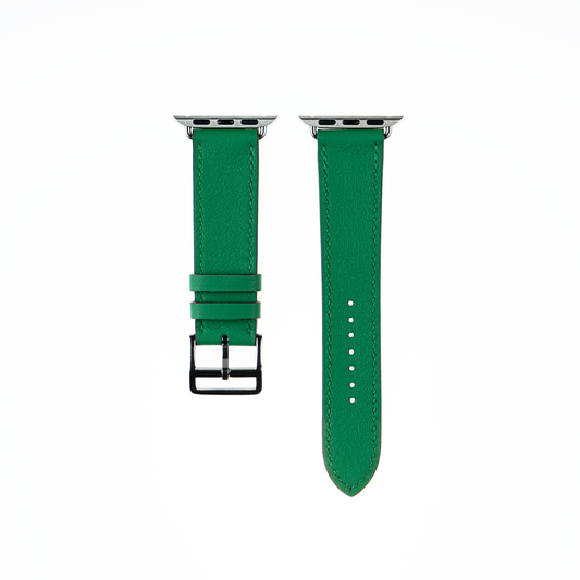 Apple Watch Strap : Swift Leather : Bamboo green : Single