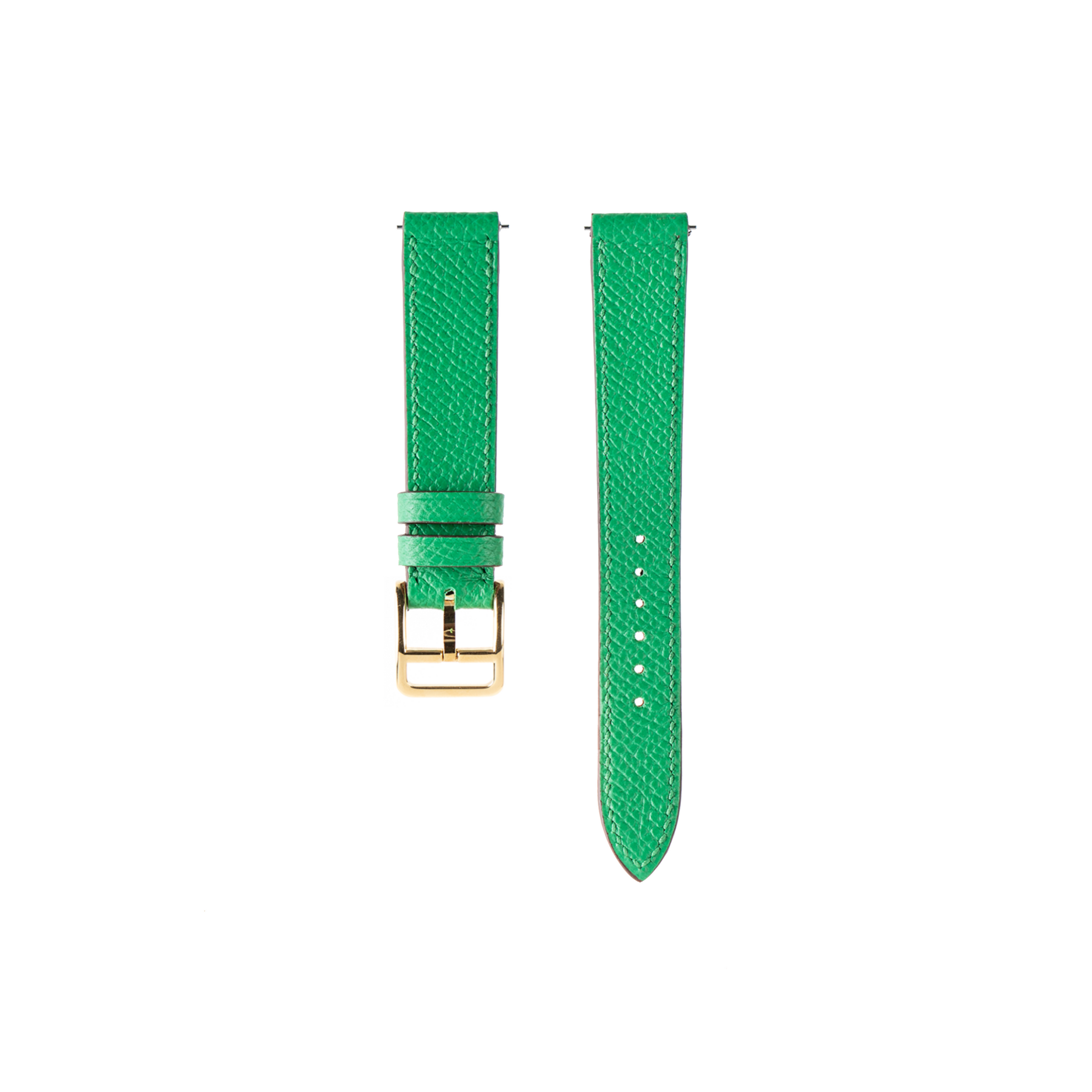 Hermes Watch Strap : Epsom Leather : Bamboo green