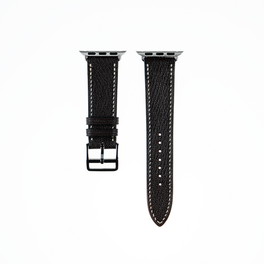 Apple Watch Strap : Goat Leather :  Dark brown : Single