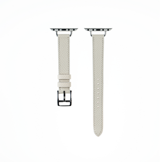 Apple Watch Strap : Epsom Leather : Cream : Attelage Single