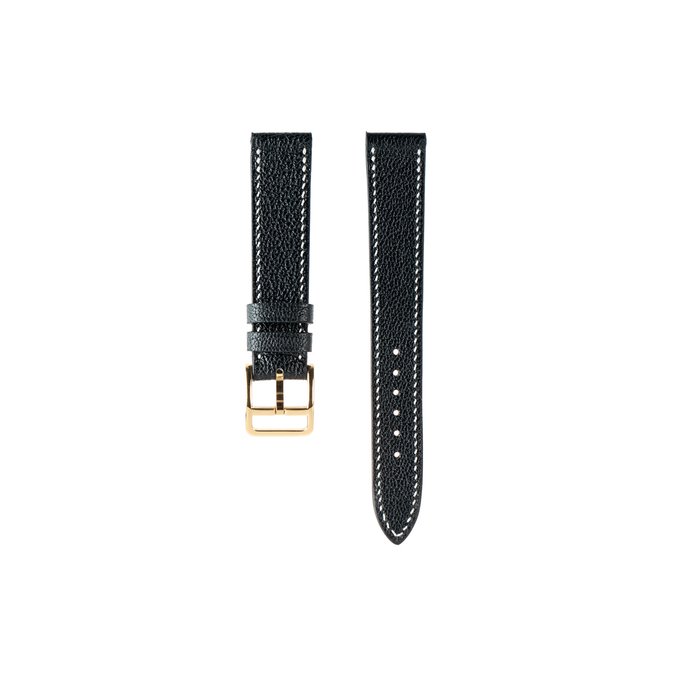 Hermes Watch Strap : Goat Leather : Black