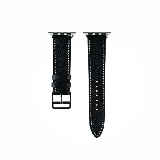 Apple Watch Strap : Swift Leather : Black : Single