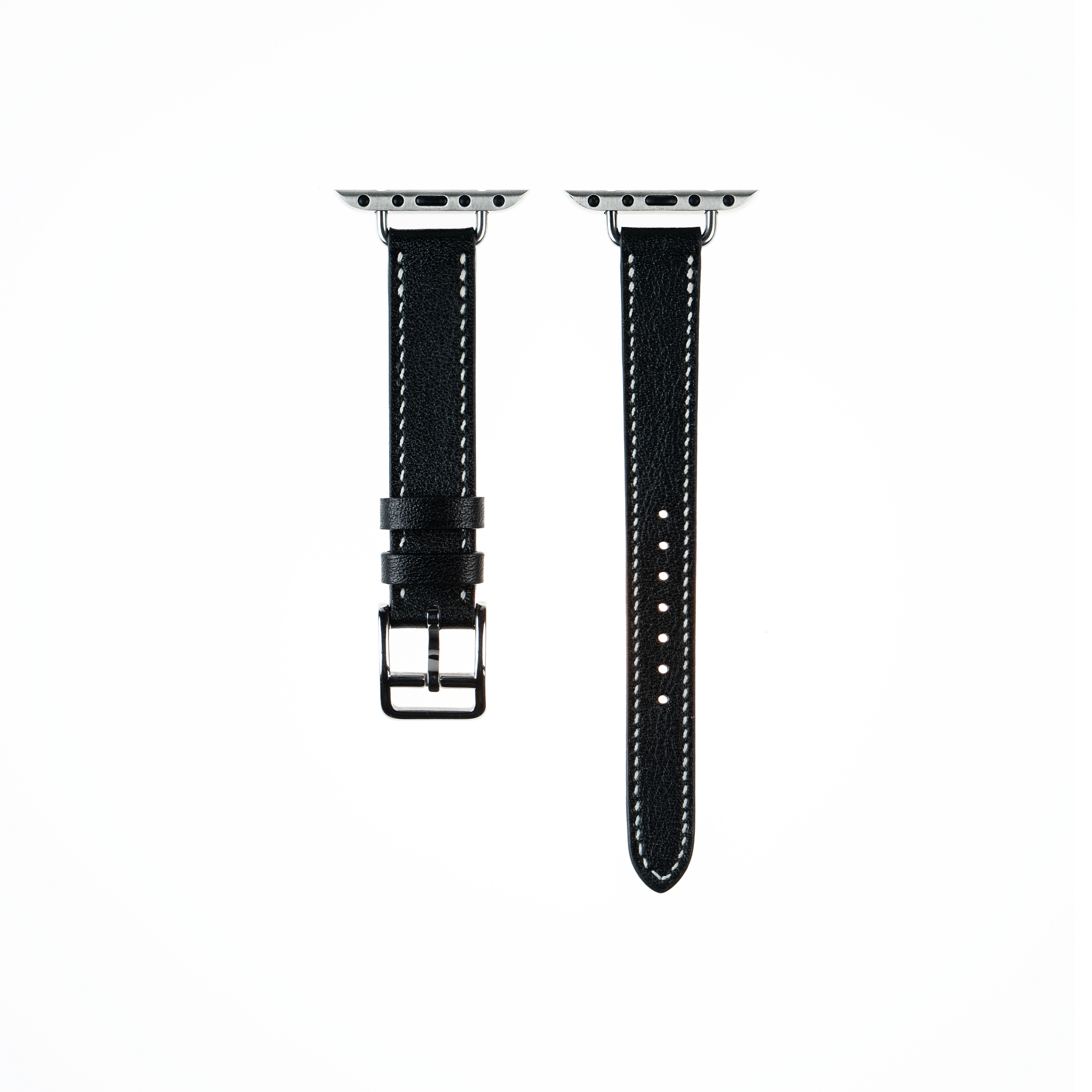 Apple Watch Strap : Swift Leather : Black : Attelage Single