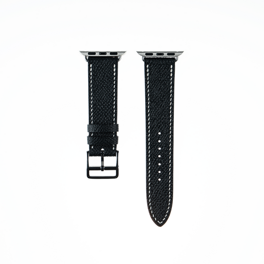 Apple Watch Strap : Epsom Leather : Black : Single