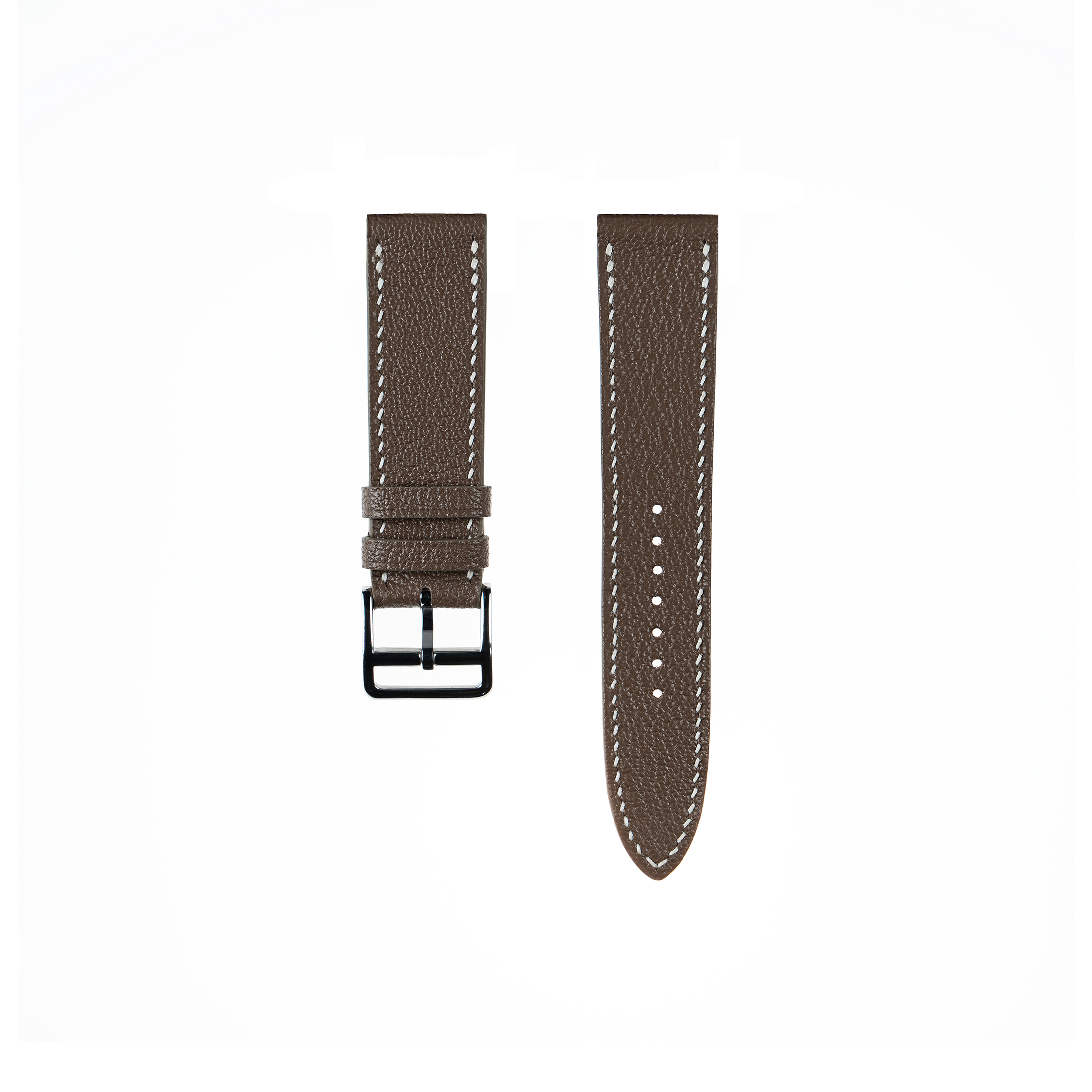 Regular watch strap : Goat Leather : Etoupe : 22-20 | 22-18 | 21-18 | 20-18