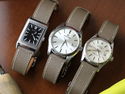 etoupe leather strap#grand seiko strap