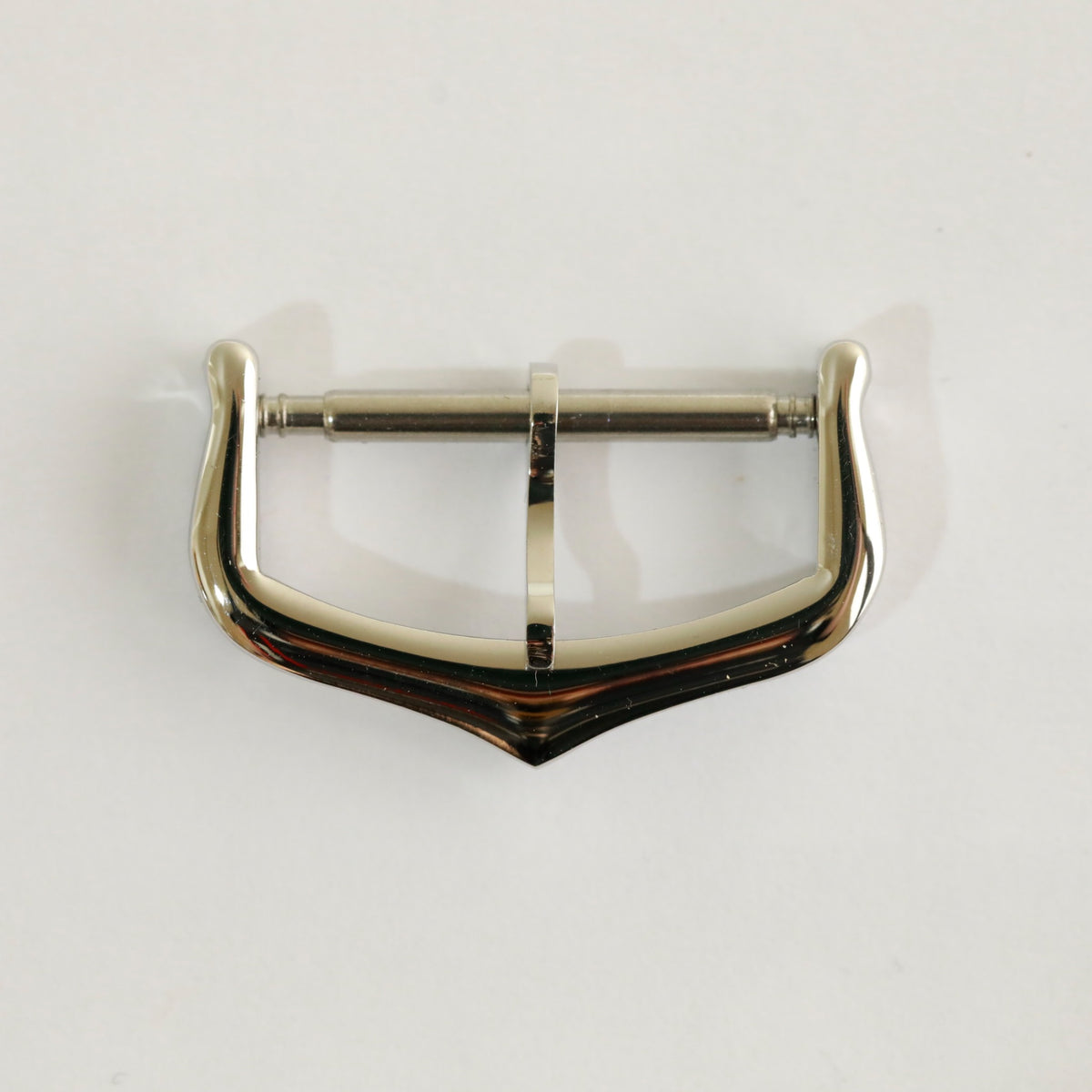 Silver-tone pin buckle